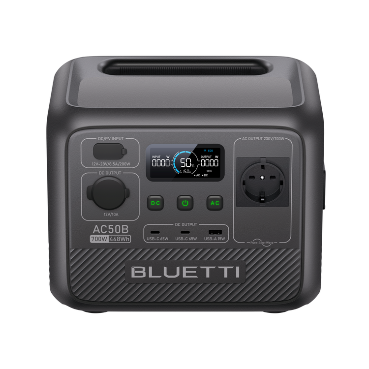 BLUETTI AC50B Solar Portable Power Station | 700W 448Wh