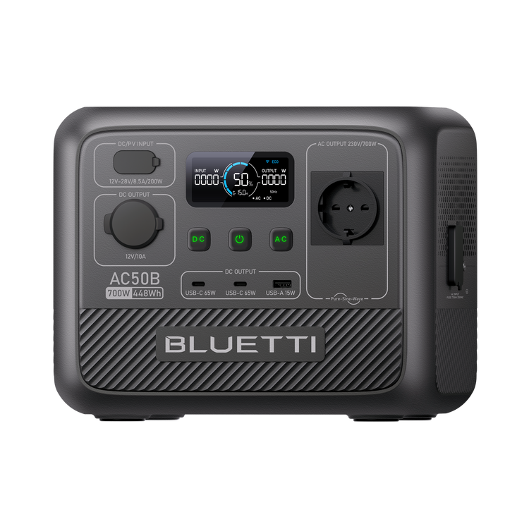 BLUETTI AC50B Solar Portable Power Station | 700W 448Wh