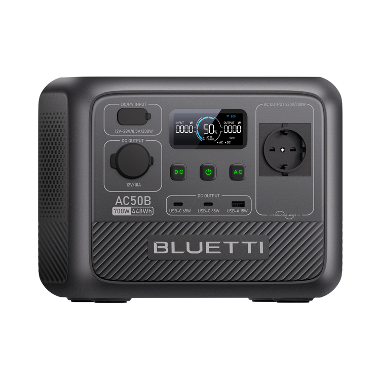 BLUETTI AC50B Solar Portable Power Station | 700W 448Wh